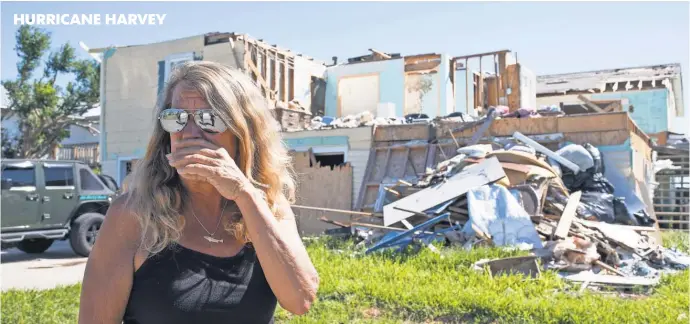  ?? COURTNEY SACCO, USA TODAY NETWORK ?? Michele Green’s company was destroyed by Hurricane Harvey in Rockport, Texas, which received some of the worst damage from the Category 4 storm that roared ashore in August.