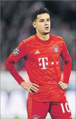  ?? FOTO: GETTY ?? Coutinho
Jugará la Champions con el Bayern, pero no seguirá en Alemania