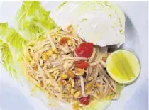  ?? DALI’S THAI LAO CAFE ?? Thai-style papaya salad is a sweeter version, but it can also be spicy.