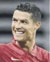  ??  ?? 0 Ronaldo: Hickey’s idol.