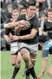  ?? DAVID HALLETT/STUFF ?? Nelson Asofa-Solomona in action for Wellington College.