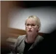  ?? Bild: JANERIK HENRIKSSON ?? FRÅGADES UT. Utrikesmin­ister Margot Wallström (S) i KU.