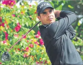  ?? GETTY IMAGES ?? ▪ Shubhankar Sharma plays a practice round at the DLF Golf and Country Club on Wednesday.