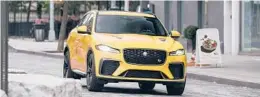  ?? JAGUAR ?? The 2021 Jaguar F-Pace SVR packs a punch.