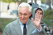  ?? AP-Cliff Owen, File ?? Roger Stone arrives at federal court in Washington in 2019.