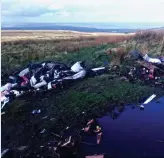  ??  ?? Despoiled: The view at beautiful Rivington Pike, Lancashire, is ruined