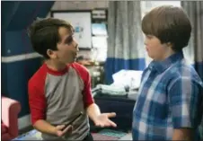  ?? DANIEL MCFADDEN/TWENTIETH CENTURY FOX VIA AP ?? This image released by Twentieth Century Fox shows Jason Drucker, left, and Owen Asztalos in a scene from “Diary of a Wimpy Kid: The Long Haul.”