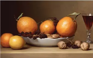  ?? Early American—Still Life C-print courtesy artist and Yancey Richardson Gallery. ?? Check out art that’s good enought to eat, including Sharon Core’s With Oranges, at the Polygon Gallery.