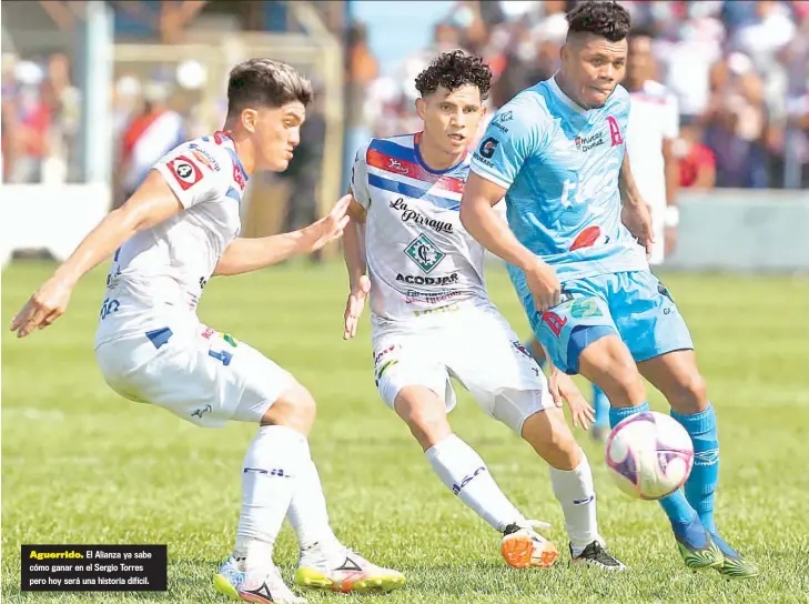  ??  ?? Aguerrido. El Alianza ya sabe cómo ganar en el Sergio Torres pero hoy será una historia difícil.