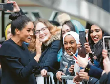  ?? Foto: Andrew Matthews, dpa ?? Ist Meghan über Gebühr an ihrem öffentlich­en Image interessie­rt?