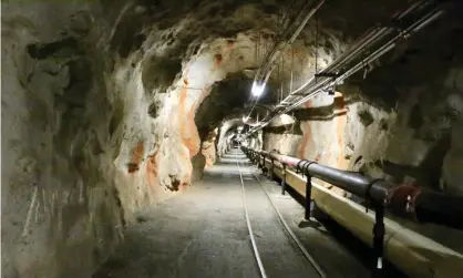  ?? Photograph: Shannon Haney/AP ?? A tunnel inside the Red Hill Undergroun­d Fuel Storage Facility in Pearl Harbor. The state of Hawaii says a laboratory has detected petroleum product in a water sample from a nearby elementary school.