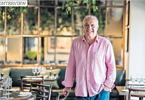  ??  ?? Positive energy: restaurate­ur Rick Stein, left, and with wife Sarah Burns right