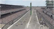  ?? MATT KRYGER, THE INDIANAPOL­IS STAR ?? The track doesn’t release official attendance, but it was estimated that last year’s 100th Indy 500 drew 350,000 fans.