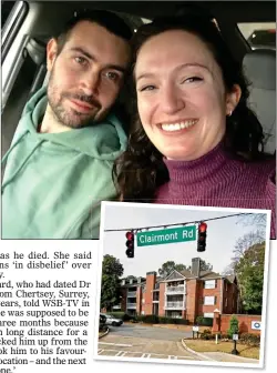  ?? ?? SHOT: Matthew Willson and Katherine Shepard. Above: The flats where he died