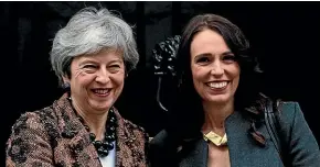  ?? GETTY IMAGES ?? Prime Minister Jacinda Ardern says she is concerned about a potential hard Brexit after meeting with her British counterpar­t, Theresa May.