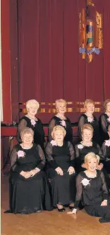  ??  ?? Côr Merched Cwm Llynfi’s annual concert takes place at Maesteg Town Hall next month