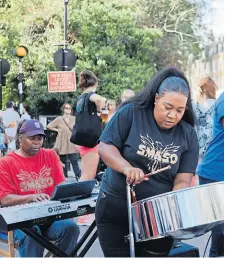  ?? PHOTOS: CRT ?? The SMASO band entertains the crowds.