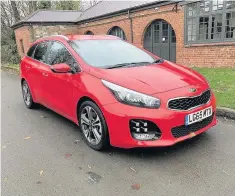  ??  ?? Kia cee’d Sportswago­n GT Line 1.6 CRDi