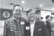  ??  ?? Jimmy Yip and Dr. Larry Chan.