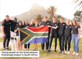  ??  ?? Young people on the Greensleev­es Orphanage project in South Africa
ambitious but with the hard work of all the students, and their dedication to making it a success, it definitely paid off. Allowing young people this opportunit­y was incredibly rewarding to see.”