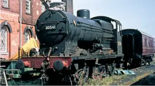  ?? K. FAIREY/ COLOUR RAIL ?? A transient resident of the Ashchurch site was Lemaître blastpipe-equipped ‘Q’ No. 30541, ultimately destined for the Bluebell Railway. It was photograph­ed on August 21 1976.
