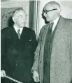  ??  ?? Mackenzie King with Jacques Gréber.