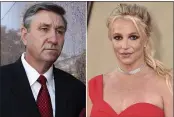  ?? THE ASSOCIATED PRESS, FILE ?? Jamie Spears, father of singer Britney Spears, left, and Britney Spears, right.