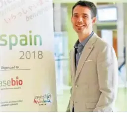  ?? ARCHIVO ?? Ion Arocena, presidente de Asebio, en una edición anterior de Biospain.