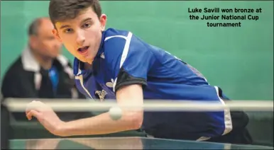  ??  ?? Luke Savill won bronze at the Junior National Cup tournament
