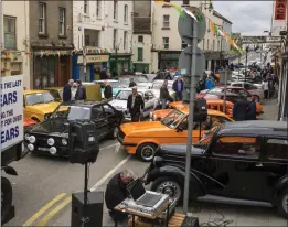  ??  ?? Quay Street in New Ross on Sunday.