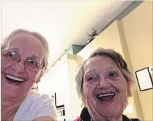  ?? CONNIE MOULTROUP
THE NEW YORK TIMES ?? Connie Moultroup, left, and her mother, Genevieve Purinton, were reunited after a secret adoption separated them nearly 70 years ago.