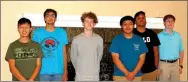  ?? Hunter McFerrin/Herald-Leader ?? Students selected to attend the 2018 Boys State session in Conway, Ark. Pictured are (left) Adam Lee, Andrew Reynoso, Parker McCollum, Samuel Lowe, Santiago Dorado and Drew Smith.