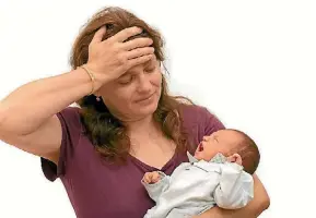  ??  ?? If you feel as though you may be experienci­ng post-natal depletion, let a friend know and seek profession­al support, such as the help of a psychologi­st.