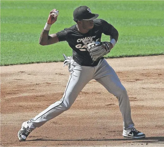  ?? JONATHAN DANIEL/GETTY IMAGES ?? Sox shortstop Tim Anderson led the majors with a .335 batting average last season, but he also committed a major-league-leading 26 errors.