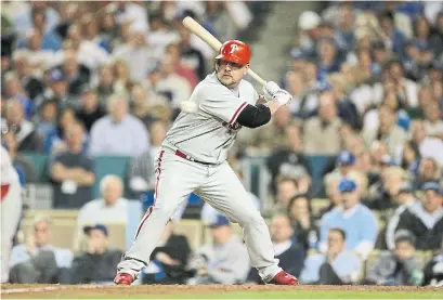  ?? JED JACOBSOHN GETTY IMAGES FILE PHOTO ?? Matt Stairs had 23 pinch-hit home runs in his career, a major-league record, and is one of just 18 to collect 100 career pinch-hits.