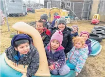  ?? CARLA ALLEN ?? Youngsters at the Boys & Girls Club of Yarmouth on Bond Street spend at least two hours outdoors playing each day.