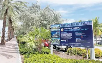  ?? MIKE STOCKER/STAFF PHOTOGRAPH­ER ?? Changes are coming to Fort Lauderdale beach after the city approved public improvemen­ts on the beach.