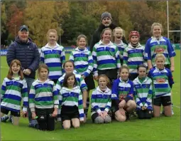  ??  ?? The Gorey Under-12 girls who attended the recent women’s internatio­nal against Wales.