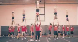  ?? NETFLIX ?? “Cheer” follows the competitiv­e cheerleade­rs of Navarro College in Texas.