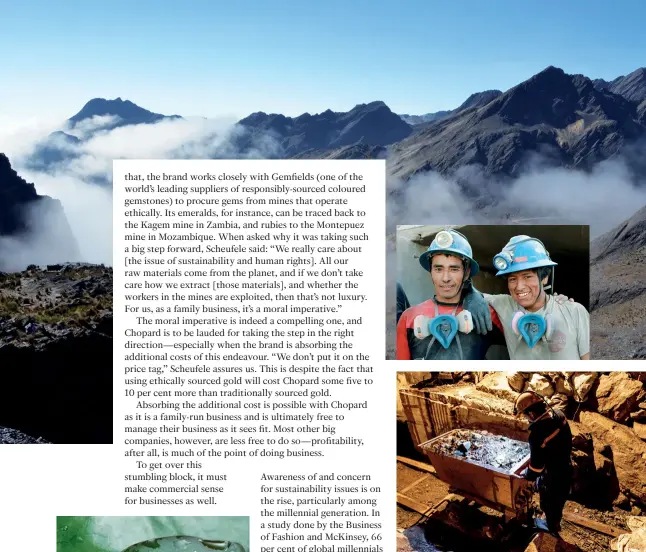  ??  ?? The issues of ethics and human rights in mining areas are multi-faceted and complex. Even institutio­ns deemed reliable, such as the RJC, may not be sufficent to ensure their protection