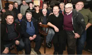  ??  ?? A Kiskeam group pictured at the launch of Michael Moynihan TD’s general election campaign at McCarthy’s Bar, Millstreet. Picture John Tarrant