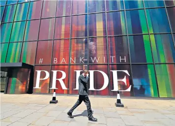  ??  ?? Coutts, the Queen’s bank, is moving with the times as it marks Pride Festival, a worldwide celebratio­n of the LGBTQ community