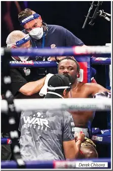  ??  ?? Derek Chisora