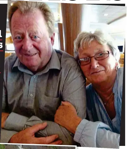  ??  ?? Intrigue: Roger and Susan Clarke and (inset) their house near Alicante and the cruise ship Marco Polo, on which they were arrested last week