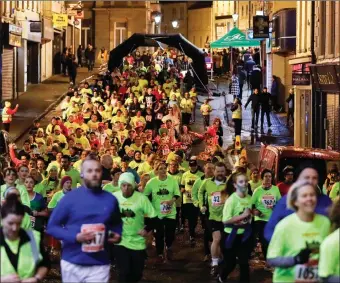  ?? ?? The streets of Enniskille­n will again be filled with runners on October 28 when the popular Spooktacul­ar returns.