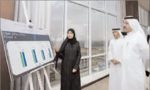  ?? -AFP ?? DUBAI
MD and CEO of Dubai Electricit­y and Water Authority during a visit to the Mohammed bin Rashid Al Maktoum Solar Park.