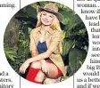  ??  ?? A jungle joy: the British public warmed to Toffolo in I’m a Celebrity... Get Me Out of Here!