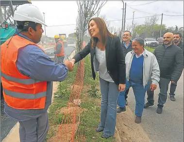  ?? PRENSA CAMBIEMOS ?? AL FRENTE. Vidal estuvo ayer en La Matanza y General Rodríguez. “No hay recetas mágicas”, dijo.