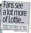  ??  ?? ‘SHE’S LOST HER WAY’: Lottie last year, and how we revealed she was selling risque photos online