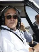  ?? AFP ?? Piñera con frecuencia piloteaba su propio helicópter­o.